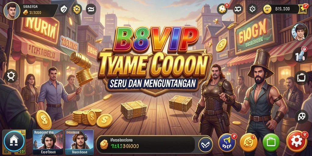 Screenshot main B8VIP menampilkan suasana permainan Tycoon yang mengasyikkan.