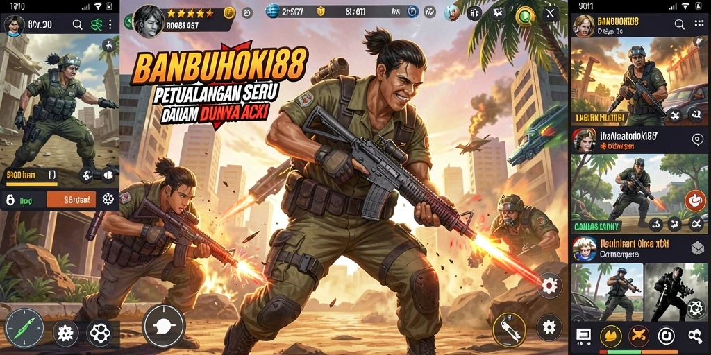 Tangkapan layar gameplay BANBUHOKI88 menampilkan momen aksi mendebarkan.