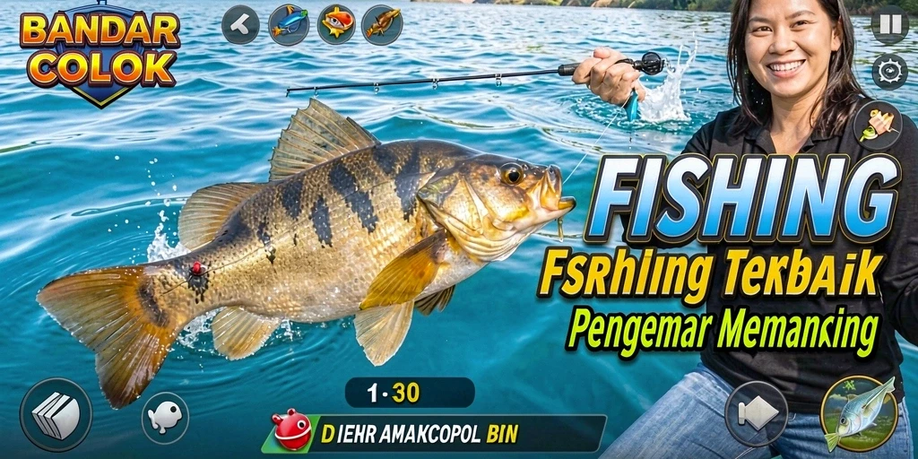 Tampilan gameplay <strong>BANDARCOLOK</strong> yang memukau dengan suasana memancing yang realistis.
