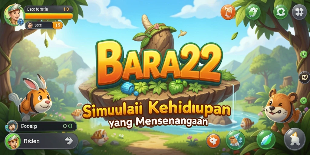 Tampilan gameplay BARA22 yang realistis dan interaktif.
