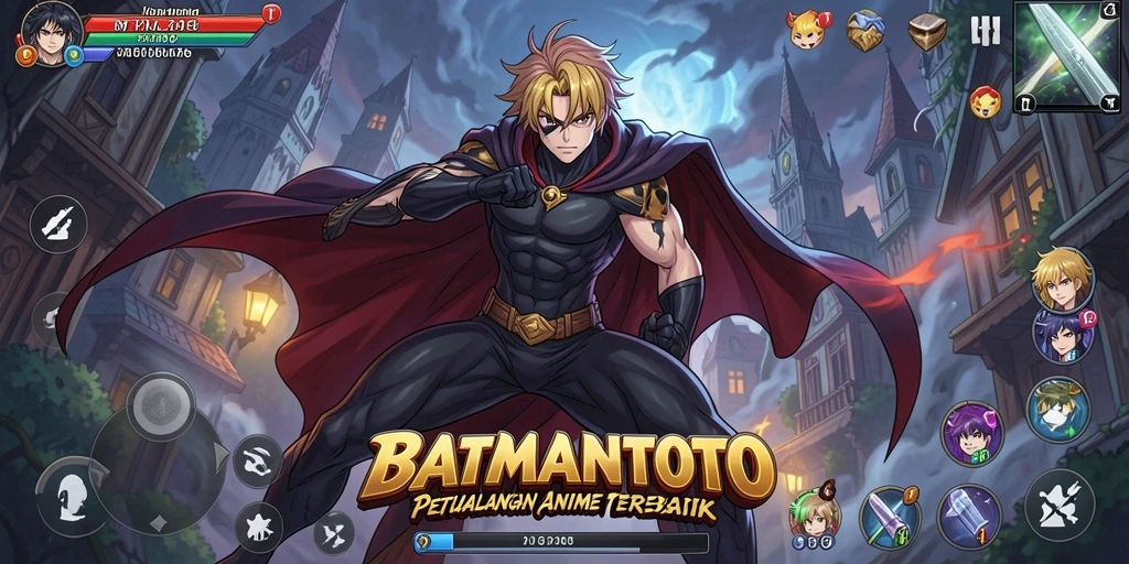 Screenshot gameplay <strong>BATMANTOTO</strong> menampilkan karakter anime dalam pertempuran yang seru.