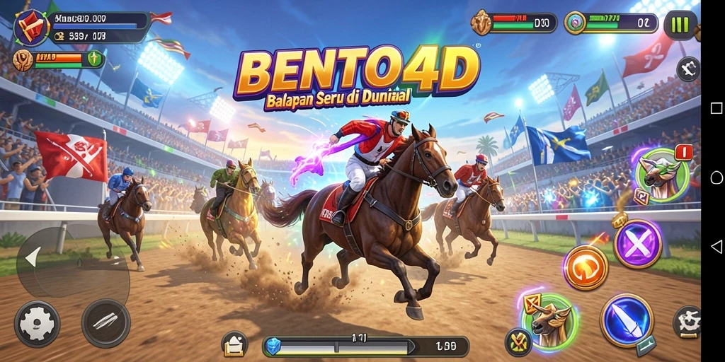 Gameplay balapan seru di BENTO4D dengan grafik memukau.