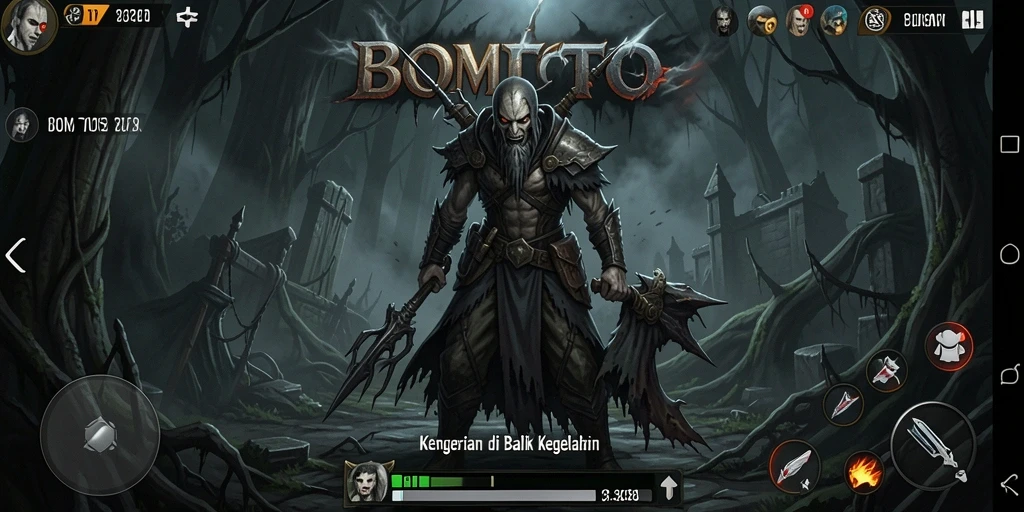 Tampilan gameplay horor menegangkan yang membuat jantung berdetak kencang.