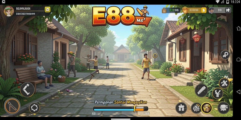 Tampilan gameplay E88 yang menarik dan menawan.