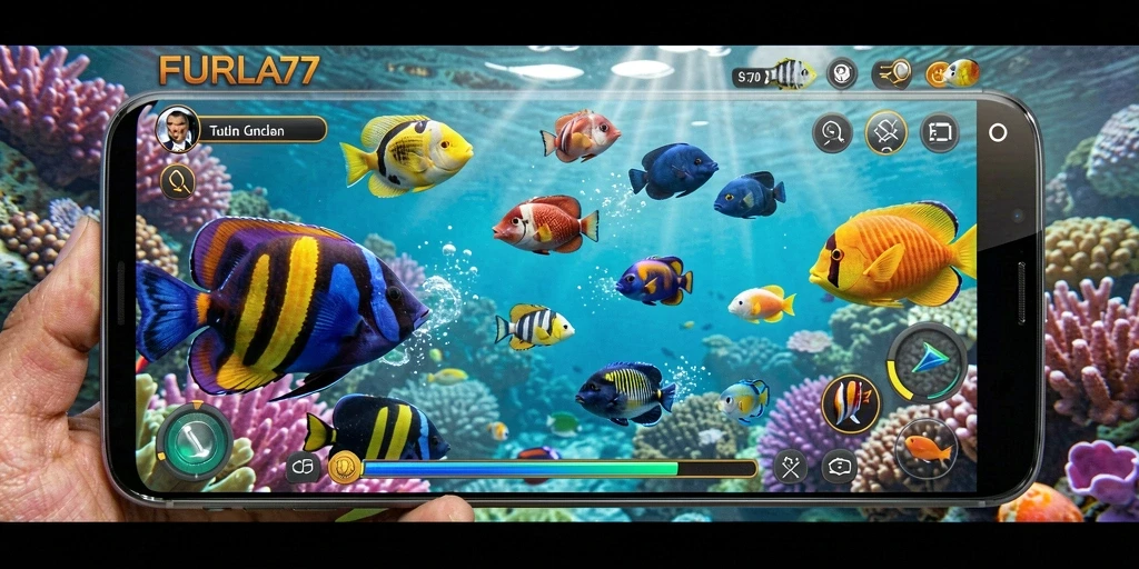 Tangkapan layar gameplay FURLA77 dengan aksi menembak ikan yang mendebarkan.
