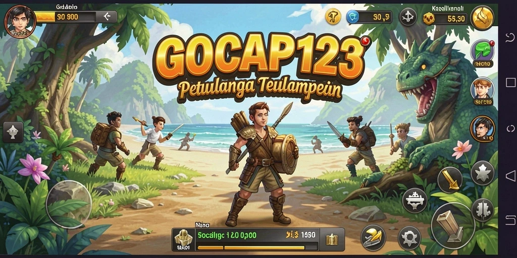 Gameplay seru dan menantang dari GOCAP123 dalam suasana petualangan.
