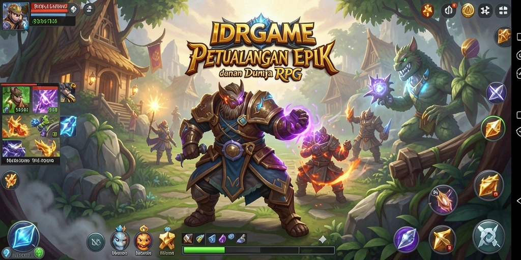 Screenshot menampilkan pertarungan epik di dunia IDRGAME.