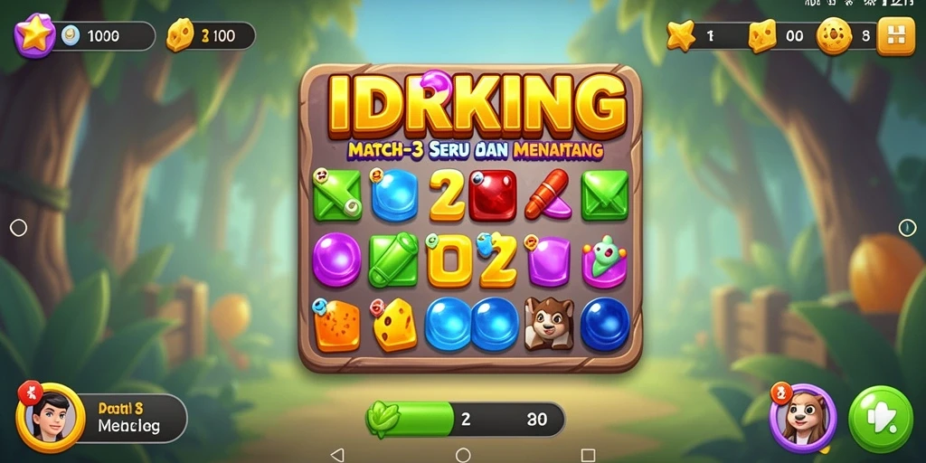 Tampilan gameplay seru dari IDRKING yang penuh warna.