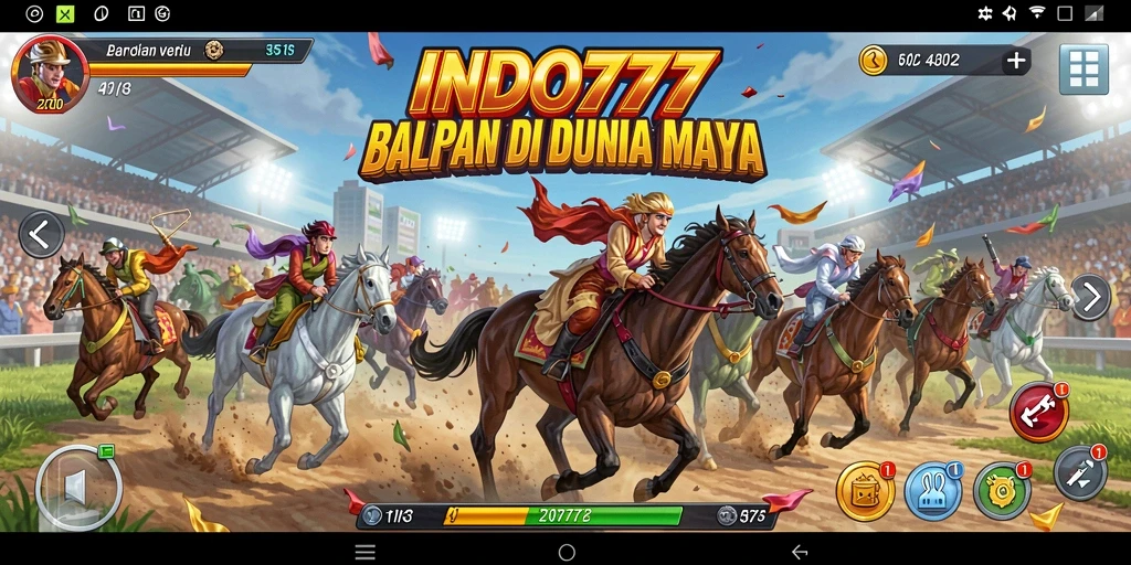 Gameplay seru balapan di dalam INDO777 dengan mobil tercepat.