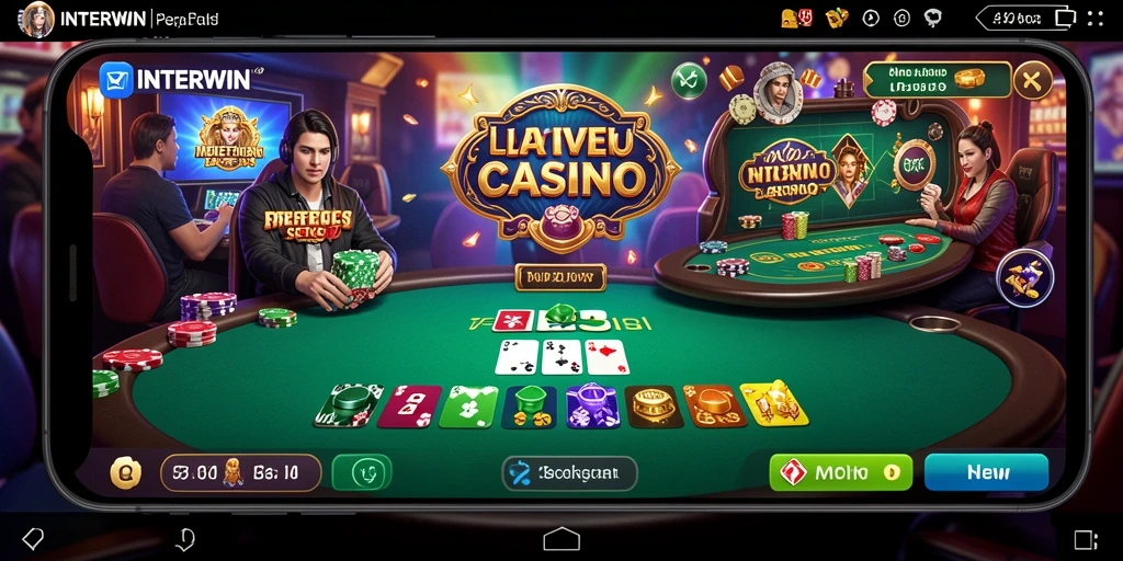 Tampilan gameplay seru dan interaktif di Live Casino INTERWIN.
