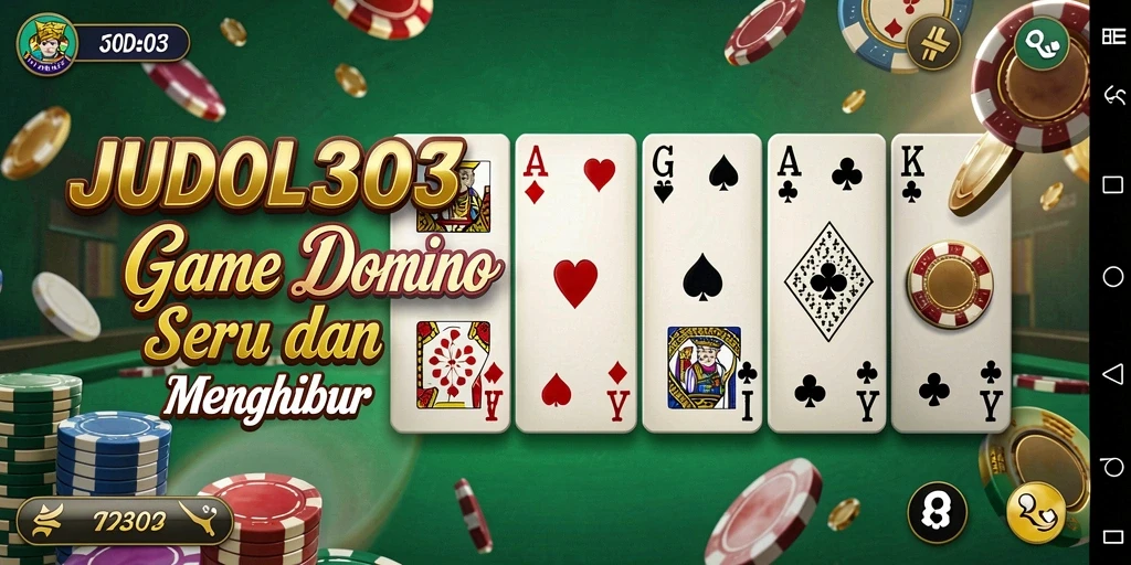 Tangkapan layar gameplay JUDOL303 yang menampilkan pertarungan domino seru.