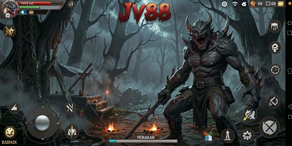 Screenshot JV88 menampilkan suasana menyeramkan yang menggugah ketakutan.