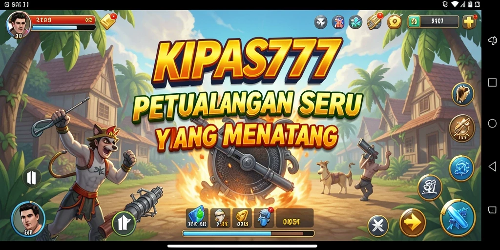 Screenshot gameplay KIPAS777 menampilkan aksi petualangan yang seru.