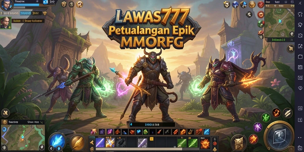 Tampilan gameplay epic dalam LAWAS777 yang memukau.