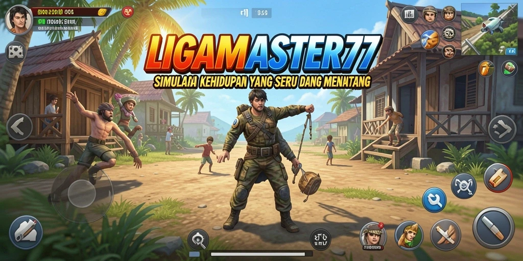 Tampilan gameplay menarik dari LIGAMASTER77 yang menunjukkan aktivitas simulasi.
