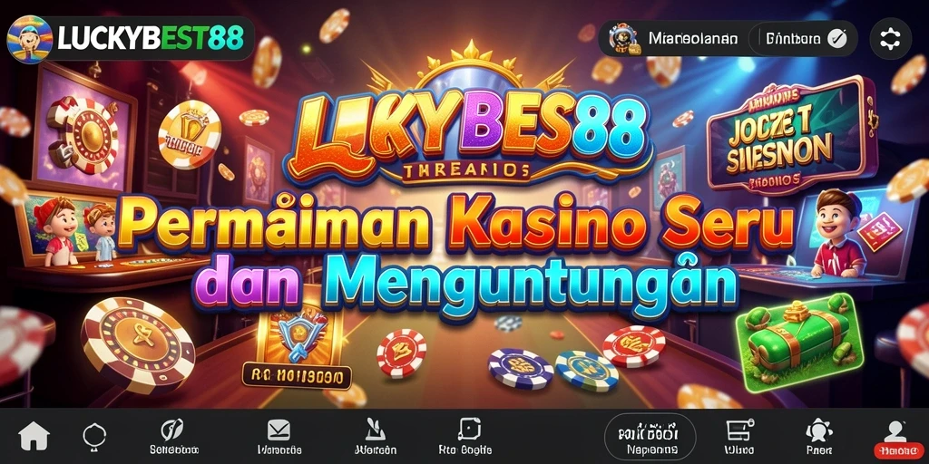 Tampilan gameplay seru dari LUCKYBEST88 dengan berbagai pilihan permainan kasino.