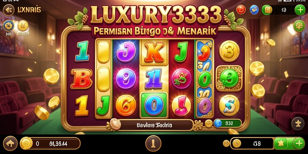 Screenshot gameplay LUXURY333 menampilkan serunya permainan Bingo.