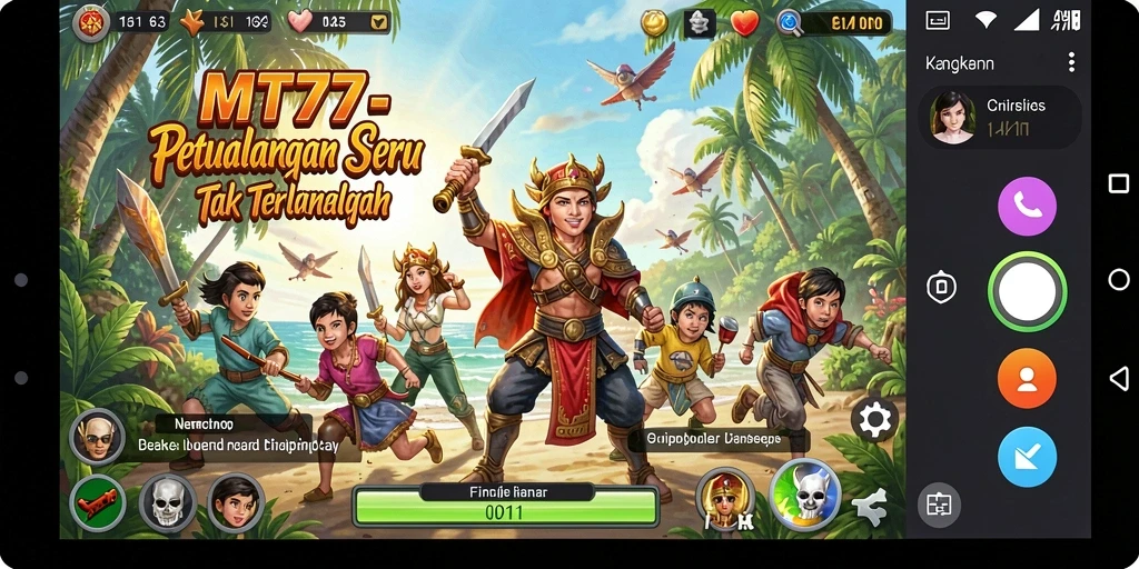 Screenshot MT777 menampilkan aksi seru di dunia petualangan yang luas.