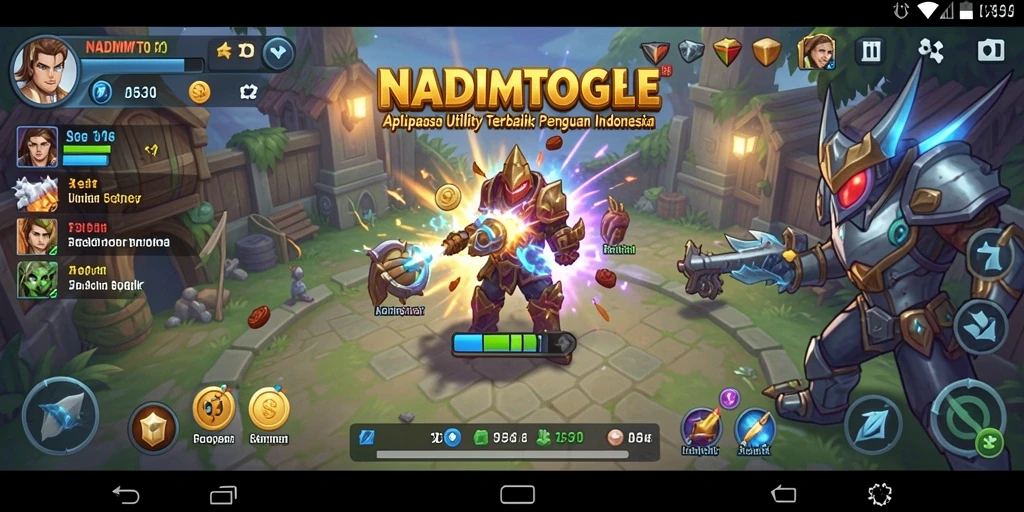Tampilan antarmuka utama NADIMTOGEL yang memudahkan navigasi.