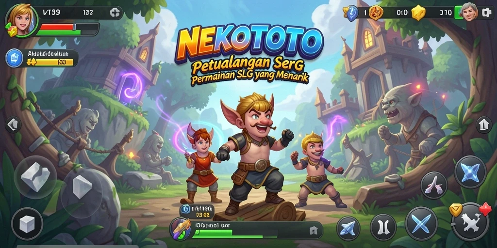 Tampilan gameplay seru dan strategi dalam NEKOTOTO.