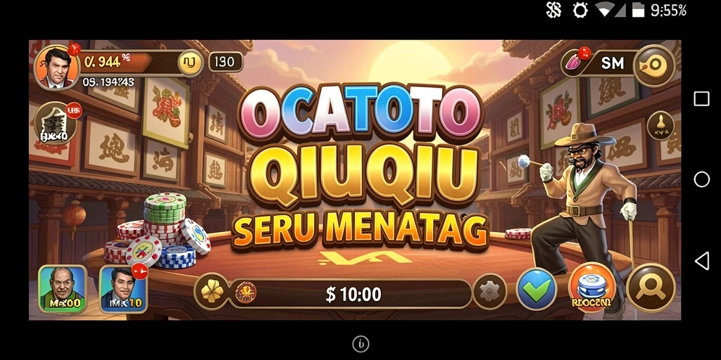 Screenshot gameplay QiuQiu OCATOTO yang seru dan menantang.