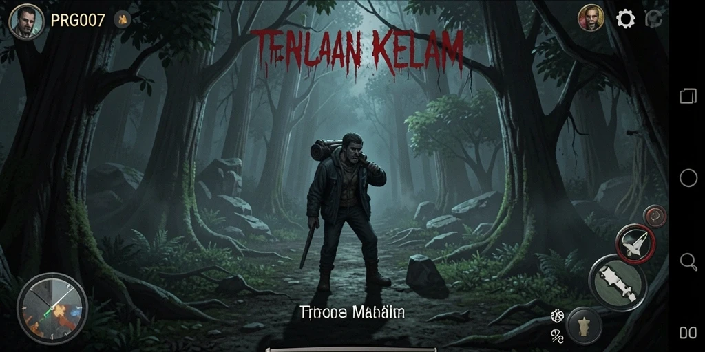 Tangkapan layar gameplay PRG007 menampilkan suasana horor yang mencekam.