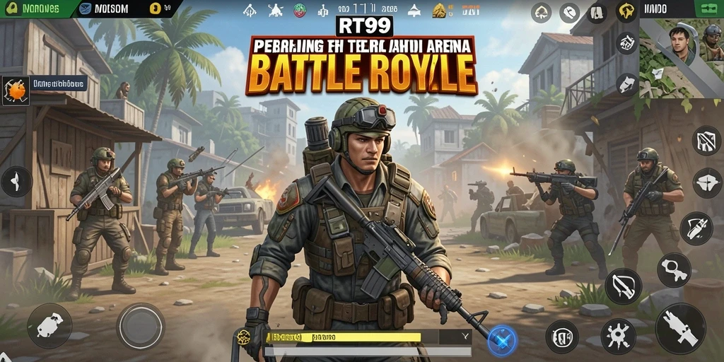 Gambaran mendebarkan bertempur di RT99 Battle Royale.