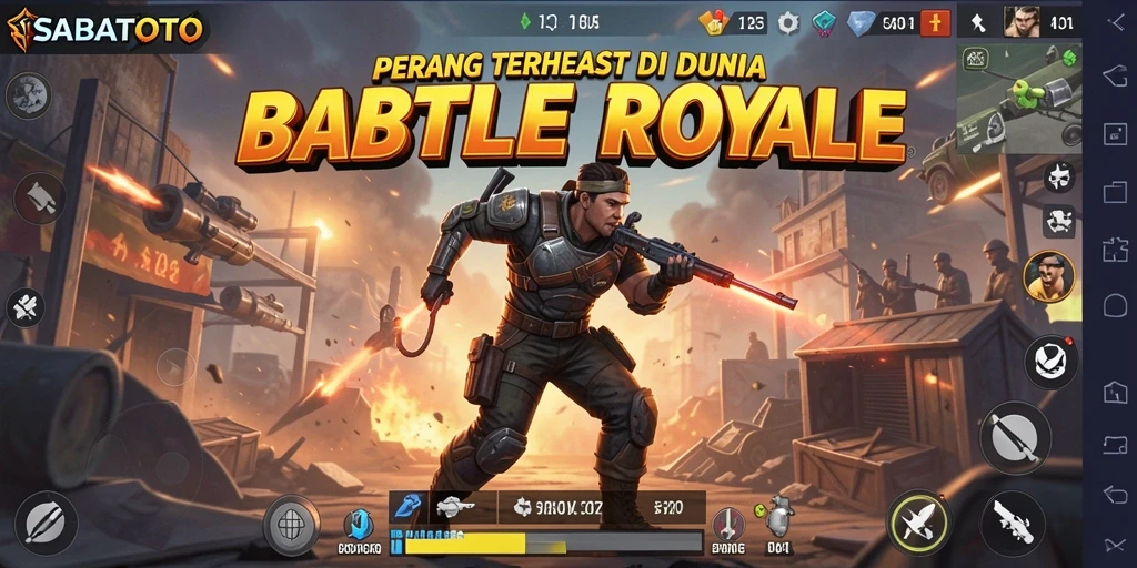 Gameplay epik SaaBATOTO menampilkan peperangan seru dan strategis.