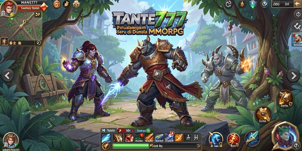 Screenshot gameplay TANTE777 menampilkan aksi seru dalam pertempuran MMORPG.