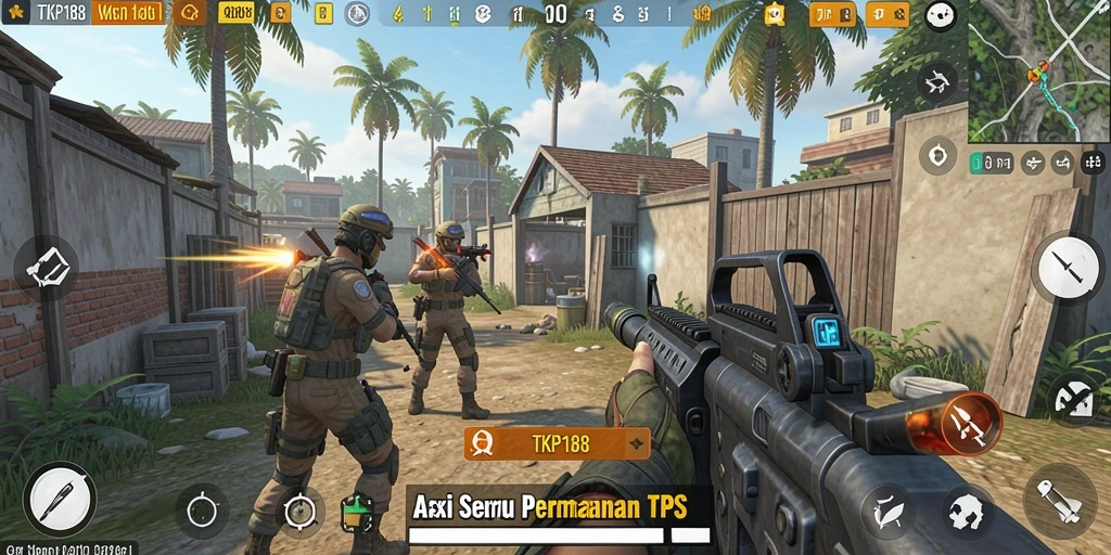 Tampilan gameplay TKP188 yang mendebarkan dan realistis.