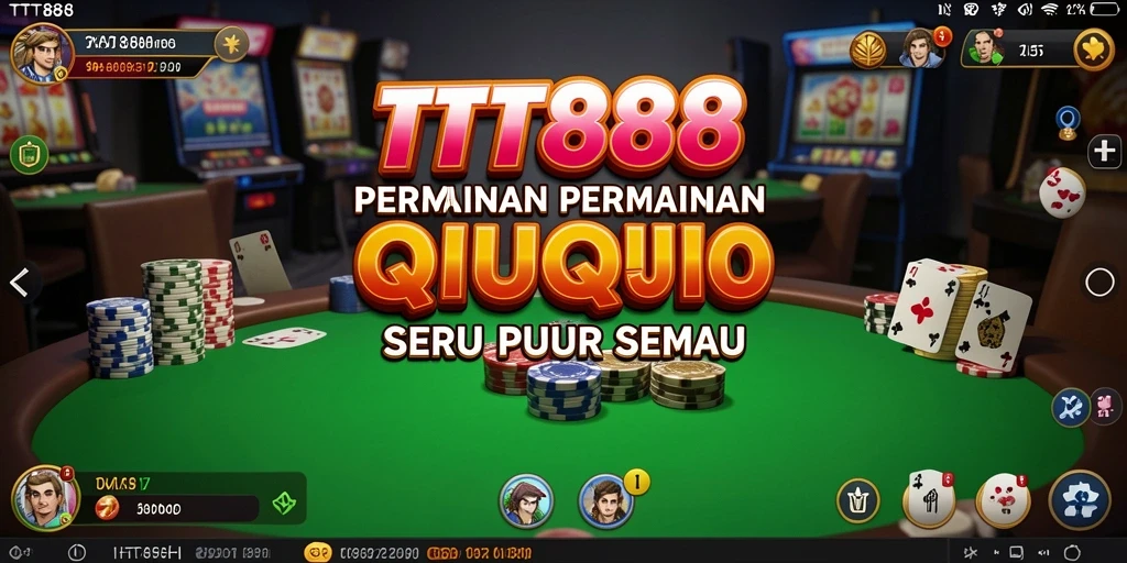 Screenshot TTT888 menampilkan gameplay QiuQiu yang seru.