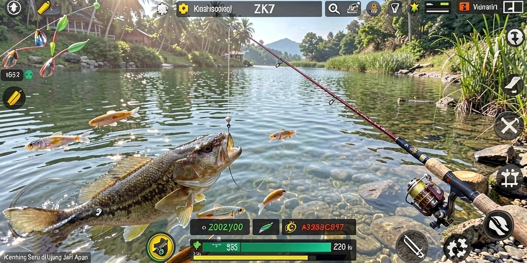 Tampilan gameplay ZK7 yang menakjubkan dan menarik.